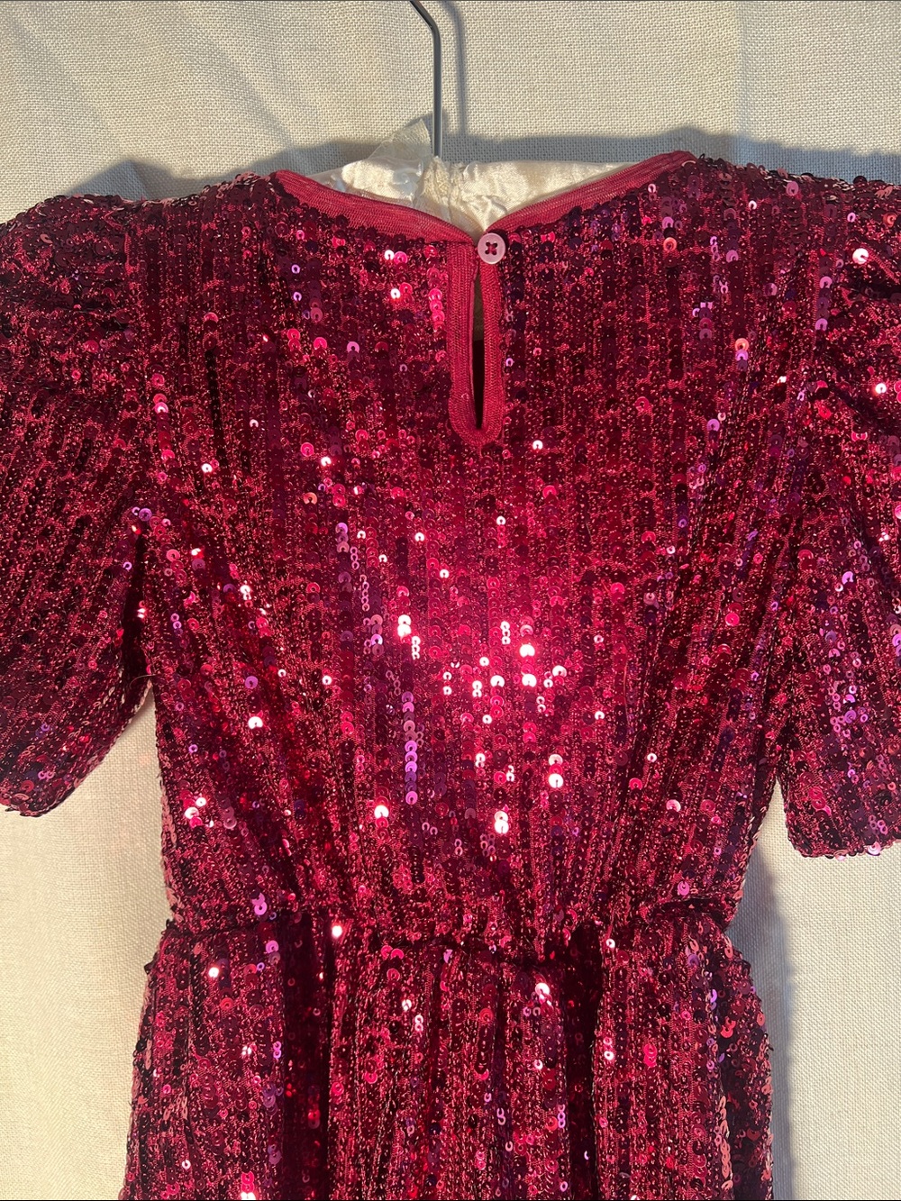 Cat & Jack Girls' Fuchsia Sequin Party Dress - Picture 2 of 2